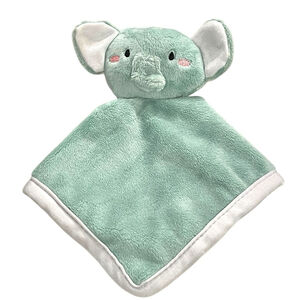 Walmart Plush Elephant Lovey Baby Security Blanket Mint Green 9.5 inch